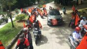 Partai Buruh Exco Sulsel-Makassar Konvoi Keliling Kota Umumkan Kampanye Akbar
