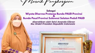 Bunda PAUD Sulsel Raih Dua Penghargaan Nasional dari Kemendikdasmen